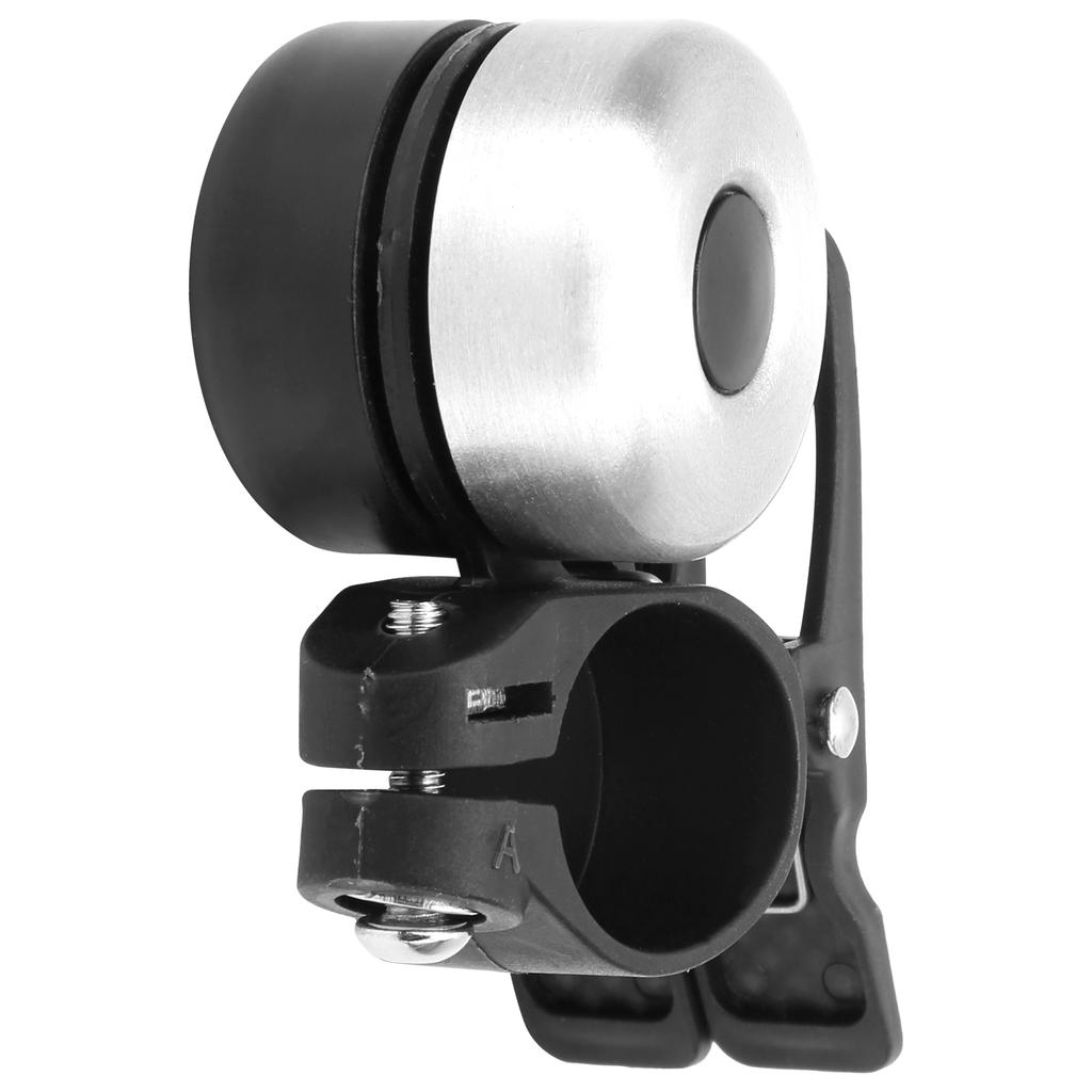 Vintage Bicycle Double Bell Loudly Sound Mountain Bike Horn Knocking Cycling AccessoryBlack Silver