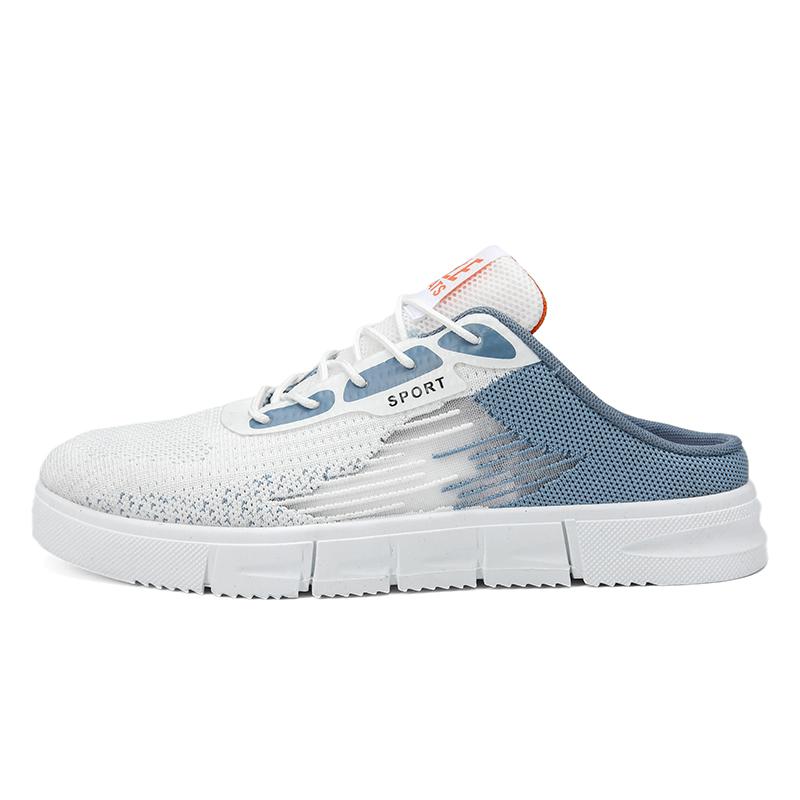 

2025 Полуботинки для мужчин Шнуровка Мюли Мужские Плоские сандалии Летние Без задника Лоферы Тапочки Легкие Мужские Шлепанцы Мужская Повседневная обувь 2025 39