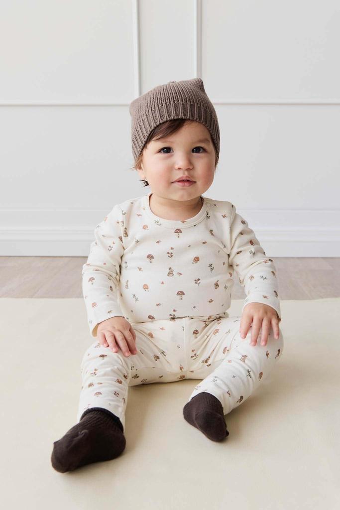 OC Long Sleeve Bodysuit Foraging Friends JBCO245228 Baby IVR 50 [Jamie Kay]