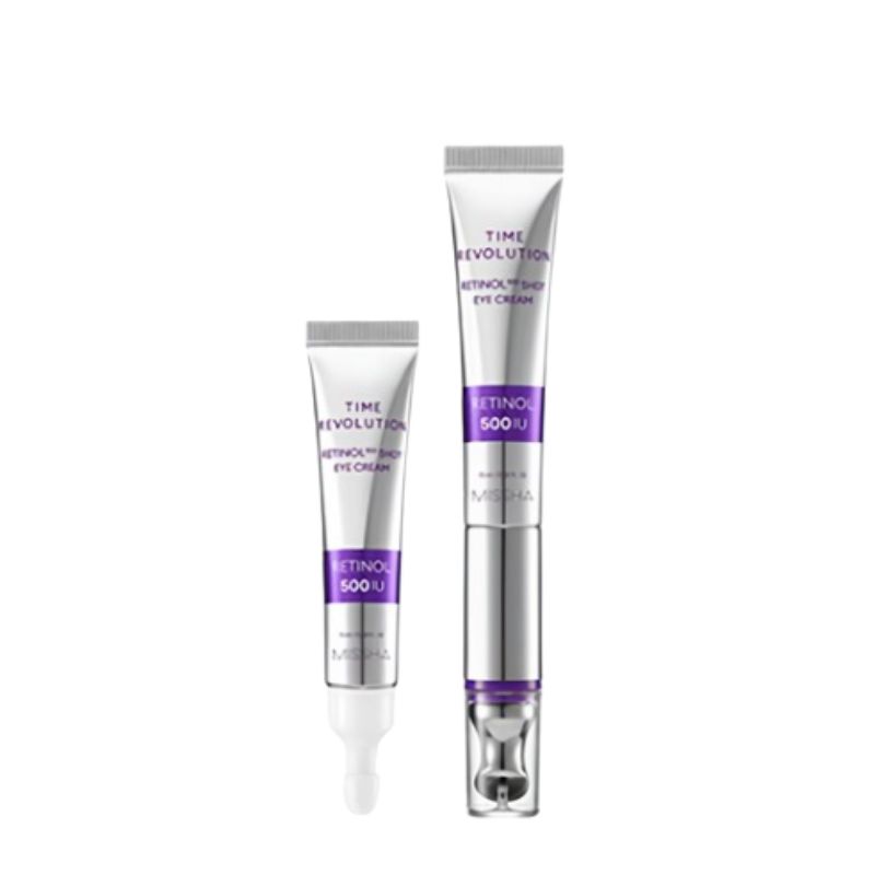 MISSHA Time Revolution Retinol 500 Shot Galvanic Eye Cream Duo Set Anti-Aging Eye Care 15ml + 15ml 1