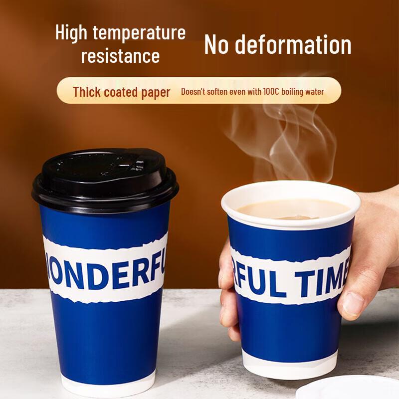 Sodolike Disposable Paper Cups with Lids