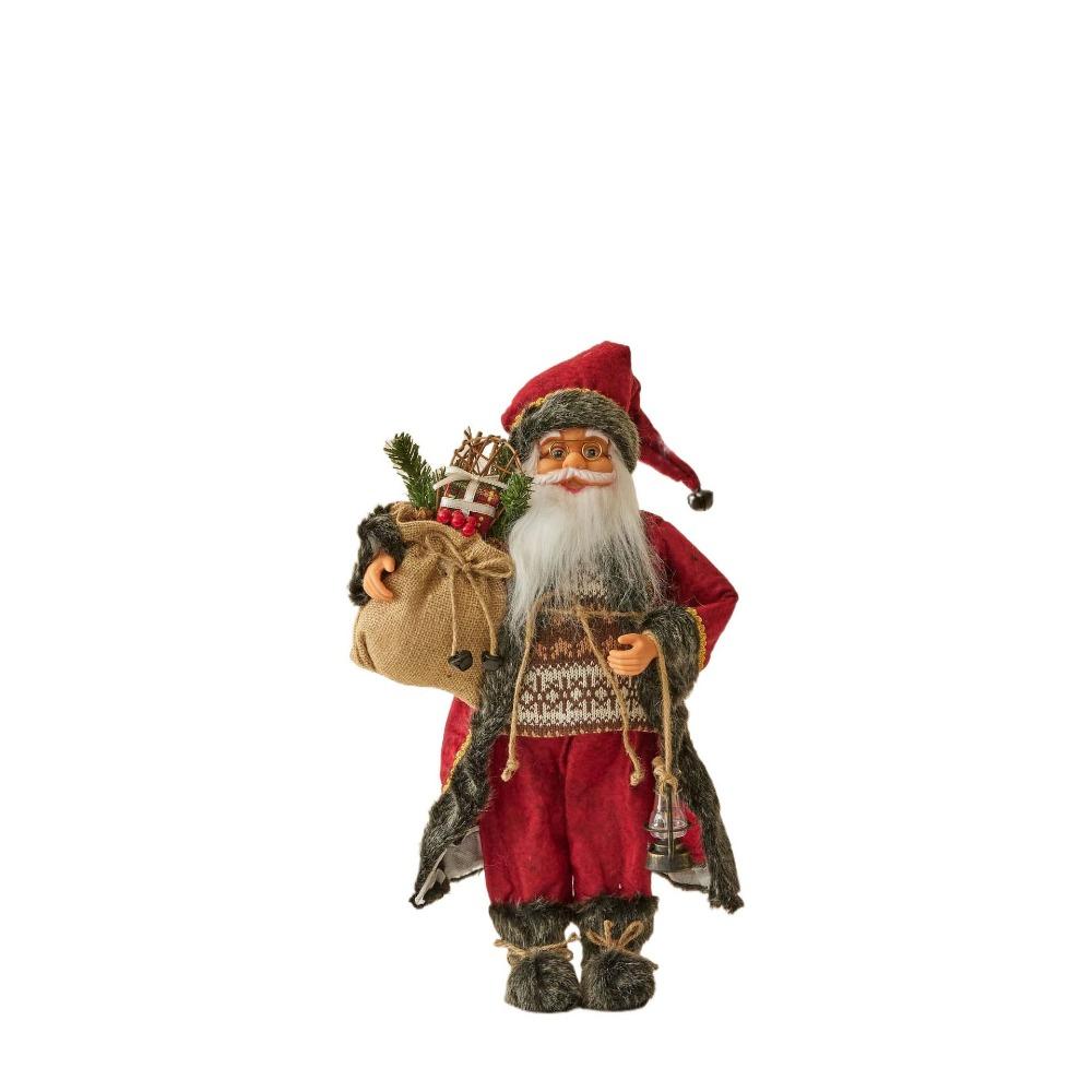 Standing Santa Claus  Statue Ornaments 30/45cm Santa Claus Toy Santa Claus Doll  Mall