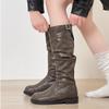 But Knee Boots Women's 2025 Autumn and Winter New Super Fire Thin Knight Boots Versatile Thick-soled British Style Thin Boots Winter
