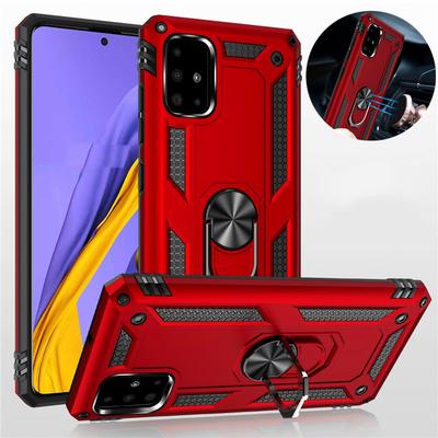 For Samsung A51 A71 A21S A21 A31 A41 A01 A11 Armor Magnetic Metal Ring Case For Galaxy A10 S A20 E A30 A50 A70 A40 A60 A80 A90