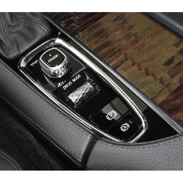 For Volvo XC60 XC90 S90 V 2018 -2023 Chrome Gear Electronic Handbrake Cover Trim