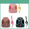Pet Harness For Small Dogs With Embroidered Design For Daily Walks And Training