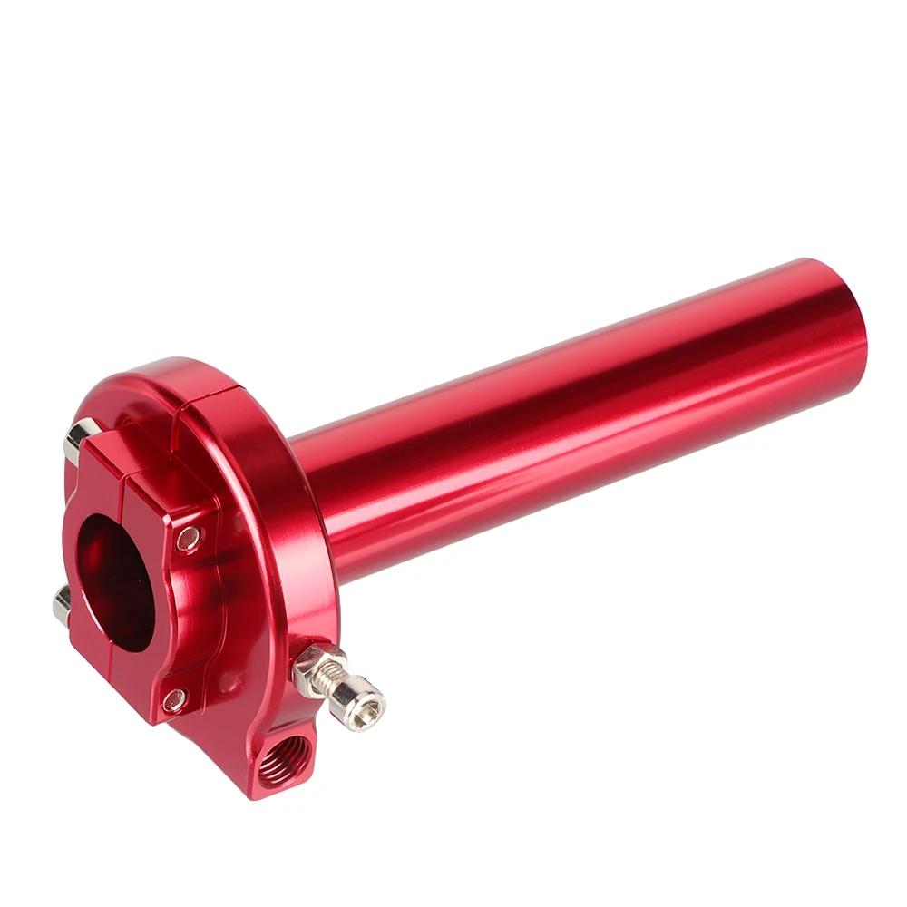 Universal Motorcycle 7/8" CNC Aluminum Accelerator Throttle Twist Grips Handlebars for Most Moped Dirt Pit Bike Scooter ATV Quad