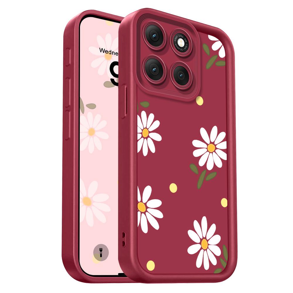 

Falling Daisies Phone Case For Motorola G86 G85 G84 G75 G60 G56 G54 G53 G52 G35 G34 G32 G30 G24 G22 G15 4G 5G Staircase Soft Cov Moto G75
