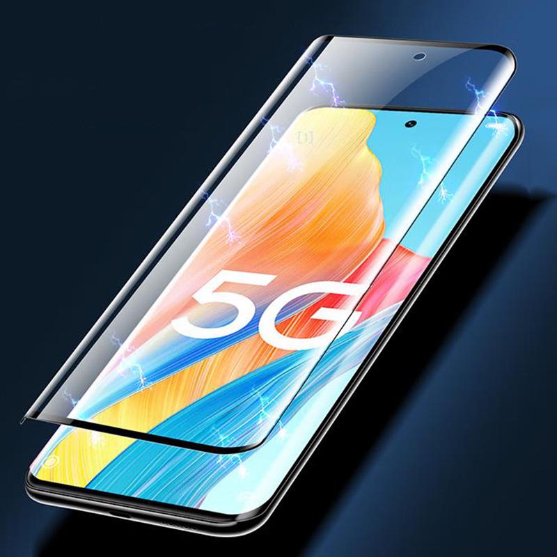 3D ívelt edzett üveg Oppo A1 Pro átlátszó képernyővédő fólia OPPO A1Pro teljes burkolatú karcolásgátló elülső védőfóliához