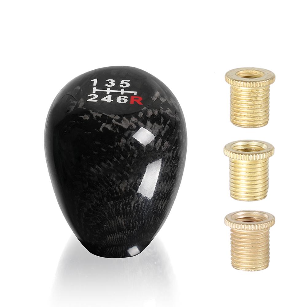Universal 5/6 Speed Racing Carbon Fiber Gear Stick Handball Gear Shift Knob Manual Transmission Shifter Lever Knob SFN117 6 Speed