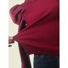 French style Retro Puff sleeve High end Socialite Bottoming Shirt Autumn Thread Slim fit Patchwork Knit