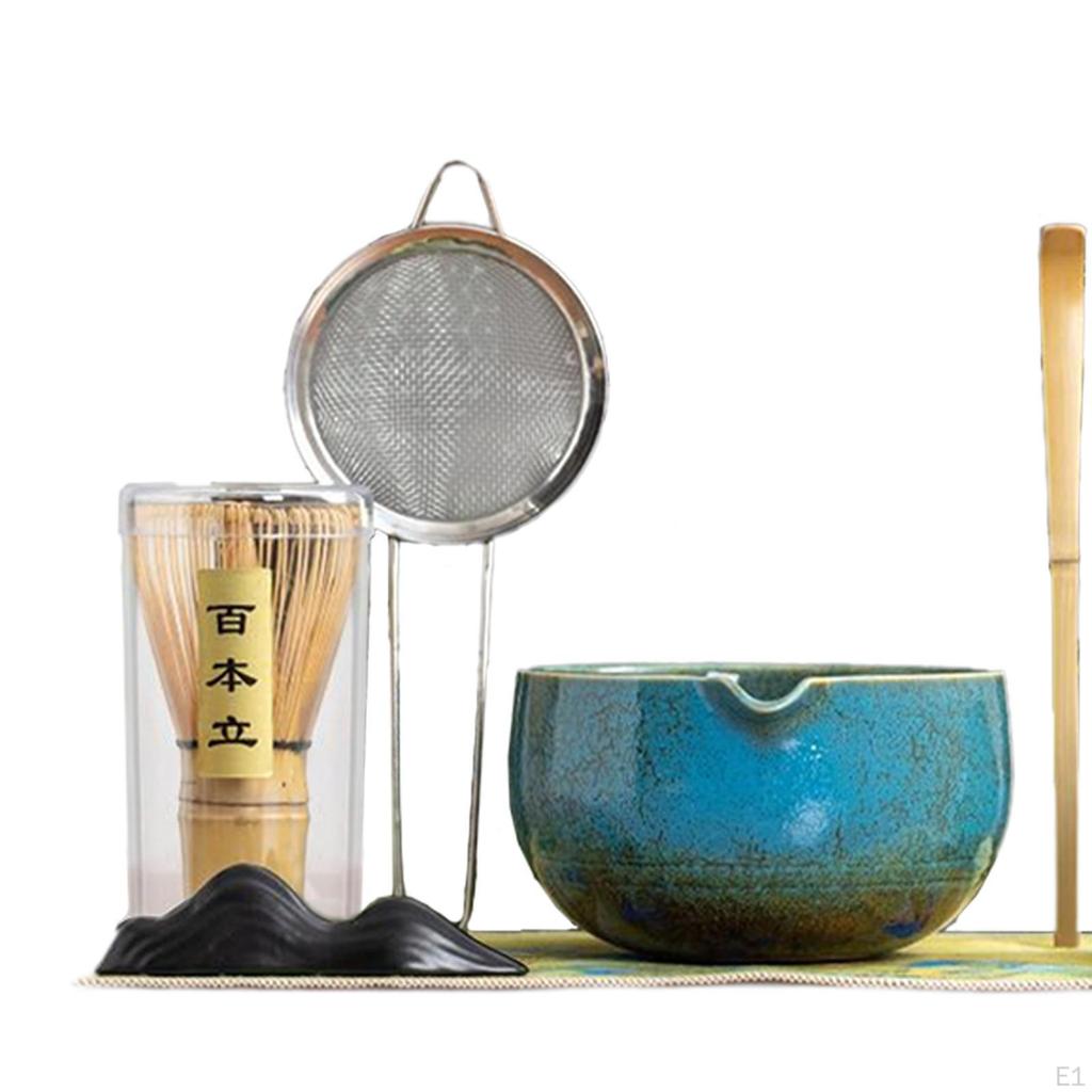 7-teiliges Matcha-Besen-Set Zeremonie-Set Elegantes japanisches Teezubereitungszubehör für Freunde