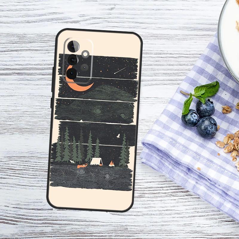 Nature Camping Art Case For Samsung Galaxy A54 A34 A14 A56 A36 A16 A06 A13 A53 A12 A22 A32 A52 A35 A17 A15 A55
