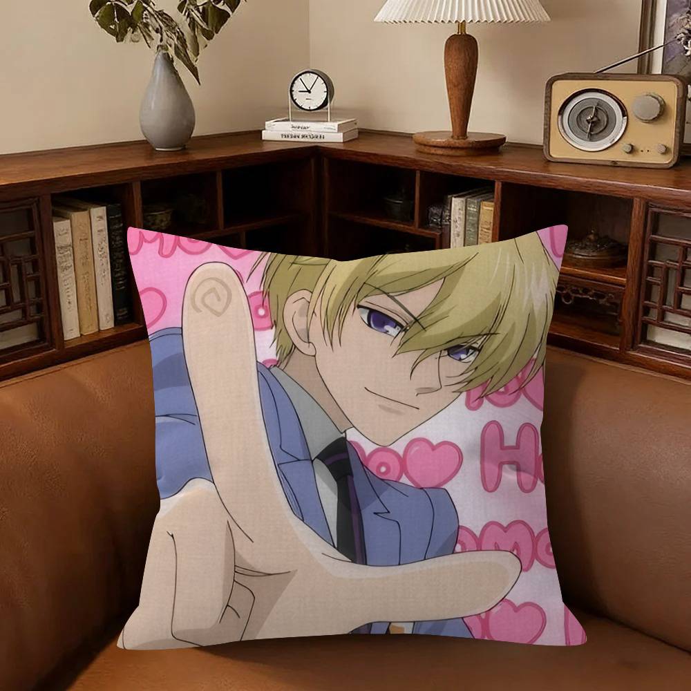 Ouran High School HHost Club Pillow Gift Home Office Decoration Bedroom Sofa Car Cushion Cover case x