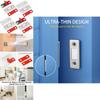 Thin Magnetic Door Latch For Cabinet Automatic And Wall-mounted Stainless Steel Material