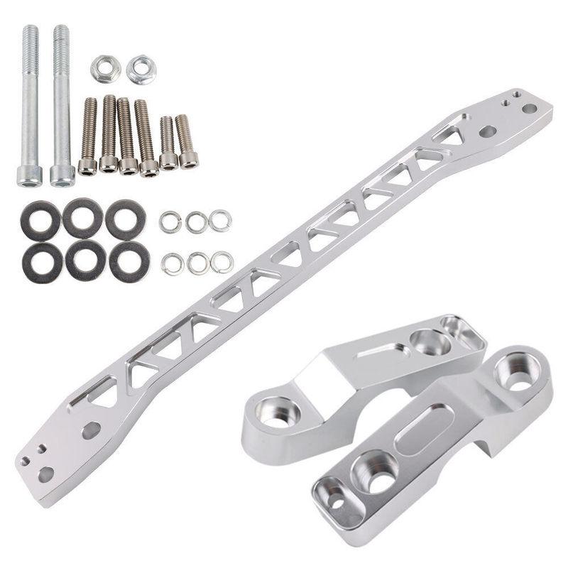 Aluminum Silver Rear Lower Control Arms Subframe Brace for Honda Civic DX ES LX EX 01-05 Support Trestle Engine Frame