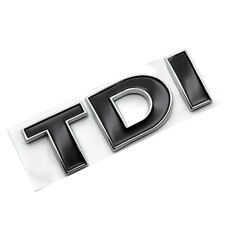 3D Metal TDI Letters Emblem Badge Sticker Decals for Golf 4 5 6 7 JETTA PASSAT MK2 MK4 MK5 MK6 MK7