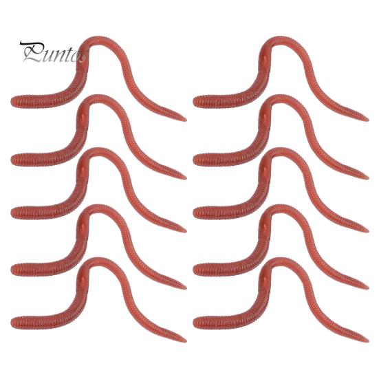 

10 шт., эластичная игрушка-розыгрыш с дождевым червем, реалистичный длинный дождевой червь TPR, имитация шевелящегося червя, хитрый реквизит для детей и взрослых, вечеринка на Хэллоуин, День дурака 10 pcs