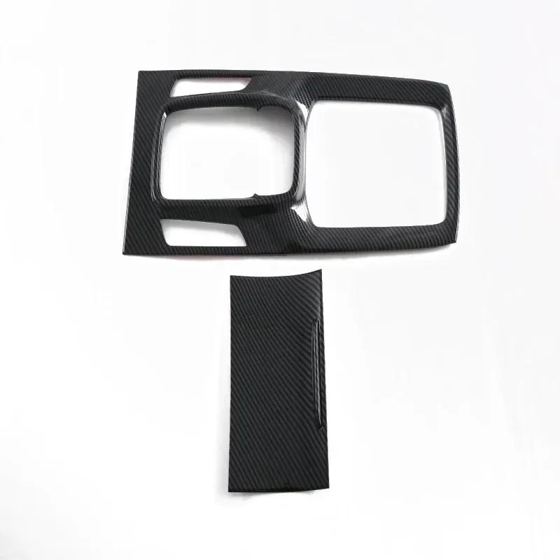 For MG HS 2018- ABS carbon fiber center conlose Gear Shift Panel front water cup holder Cover sticker interior accessories