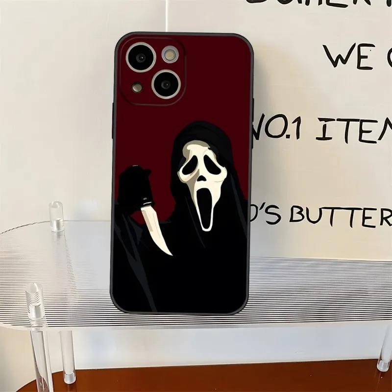 

Чехол для телефона с рисунком Ghostface Horror Scream для iPhone 16 15 14 13 12 11 Pro Max XS X XR 7 8 SE Задняя крышка iPhone 13 Mini