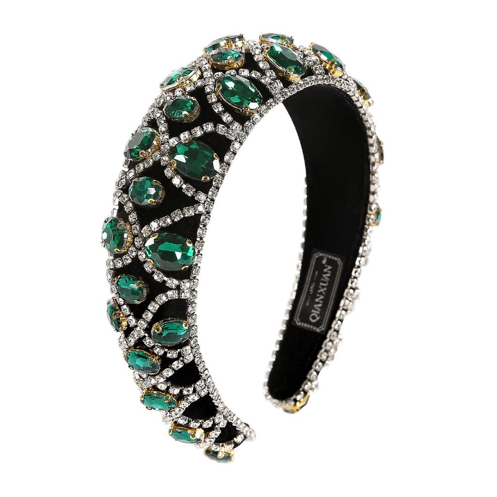 Barock Flanell handgemacht Strass Stirnband Amazon breiter Rand Schwamm Stirnband