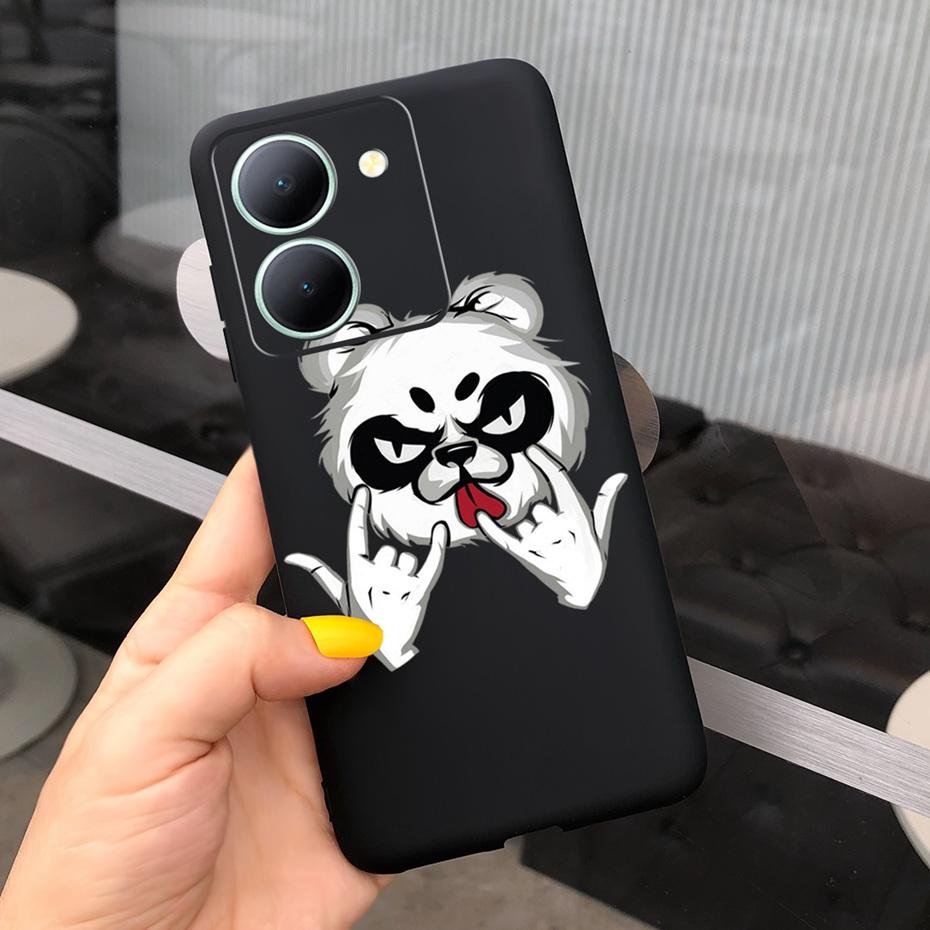 For Vivo Y36 Case 2023 Cute Love-heart Pattern Jelly Silicon Soft Phone Back Cases Cover For VivoY36 Y 36 4G 5G V2247