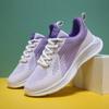 New Spring and Summer Solid Color Casual Shoes Soft Sole Fashion Korean Version Flying Woven Shoes Light Mouth Sports Shoes Women's Picnic Camping