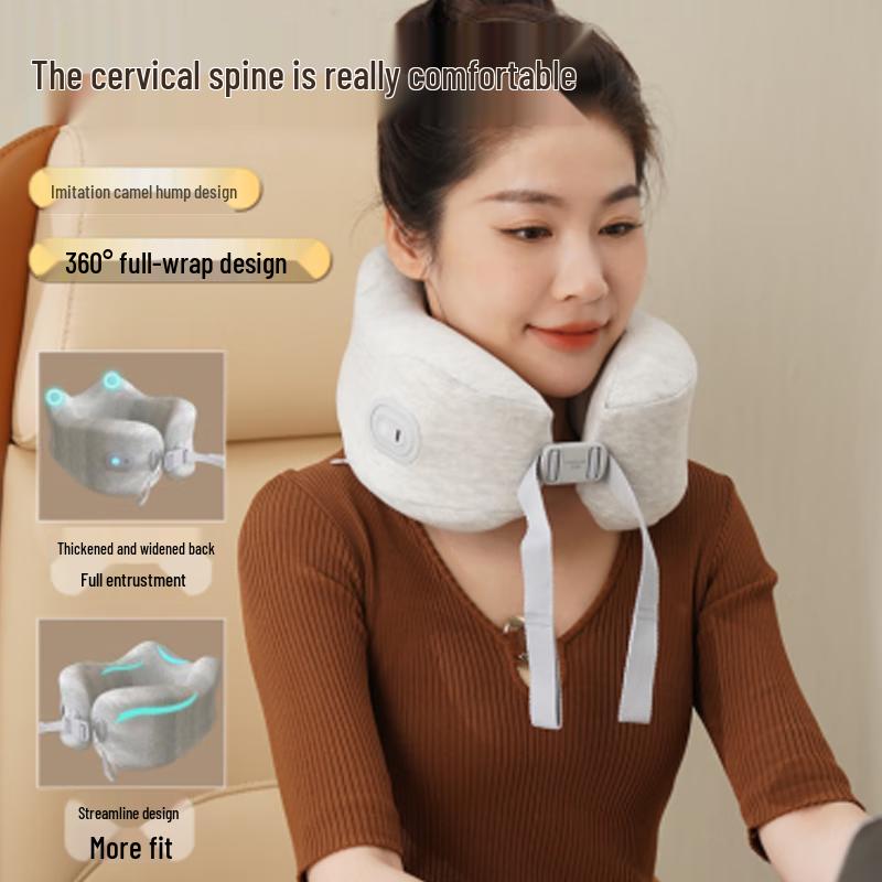 

Hezheng Portable U-shaped Neck Massager Pillow