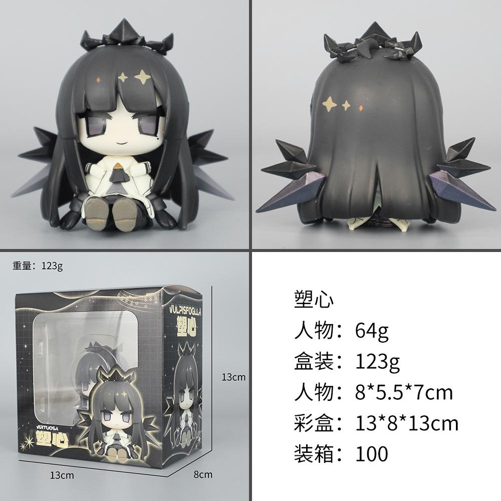 Cute Arknights Anime Game Characters Mini Action Figures Desktop Car Ornaments Model Doll Trendy Toys Surprise Collection Gifts