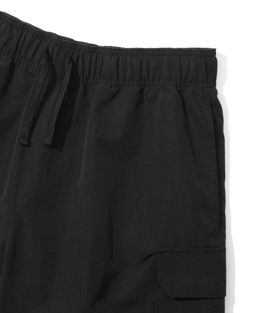 COLUMBIA UNIVERSITY Cu Signature Cargo Nylon Shorts Pants Black