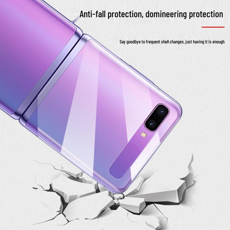 Samsung Z Flip7 Case: Innovative Transparent Foldable Screen Protector with Large Window Design