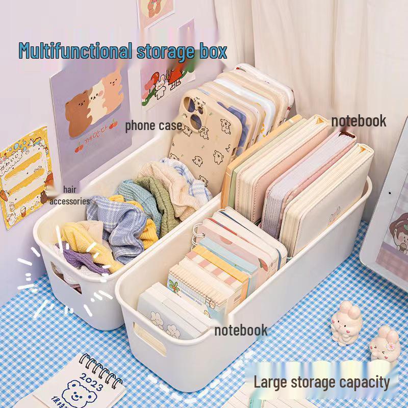 Thickened Rectangular Multi-Purpose Storage Box: Cosmetics, Socks, Cards, Snacks, and Phone Case Organizer for Living Room Drawers