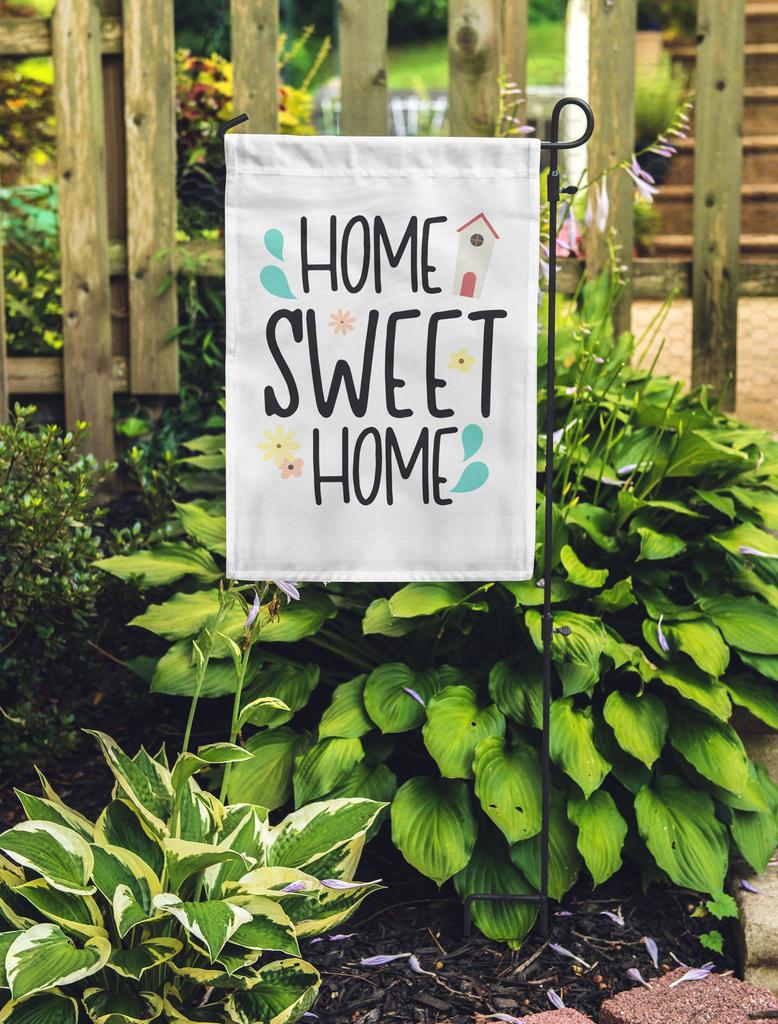 Printtoo Tan Home Sweet Home Garden Summer Camping  Flags  For Campers Double Sided  Flag Outdoor Garden