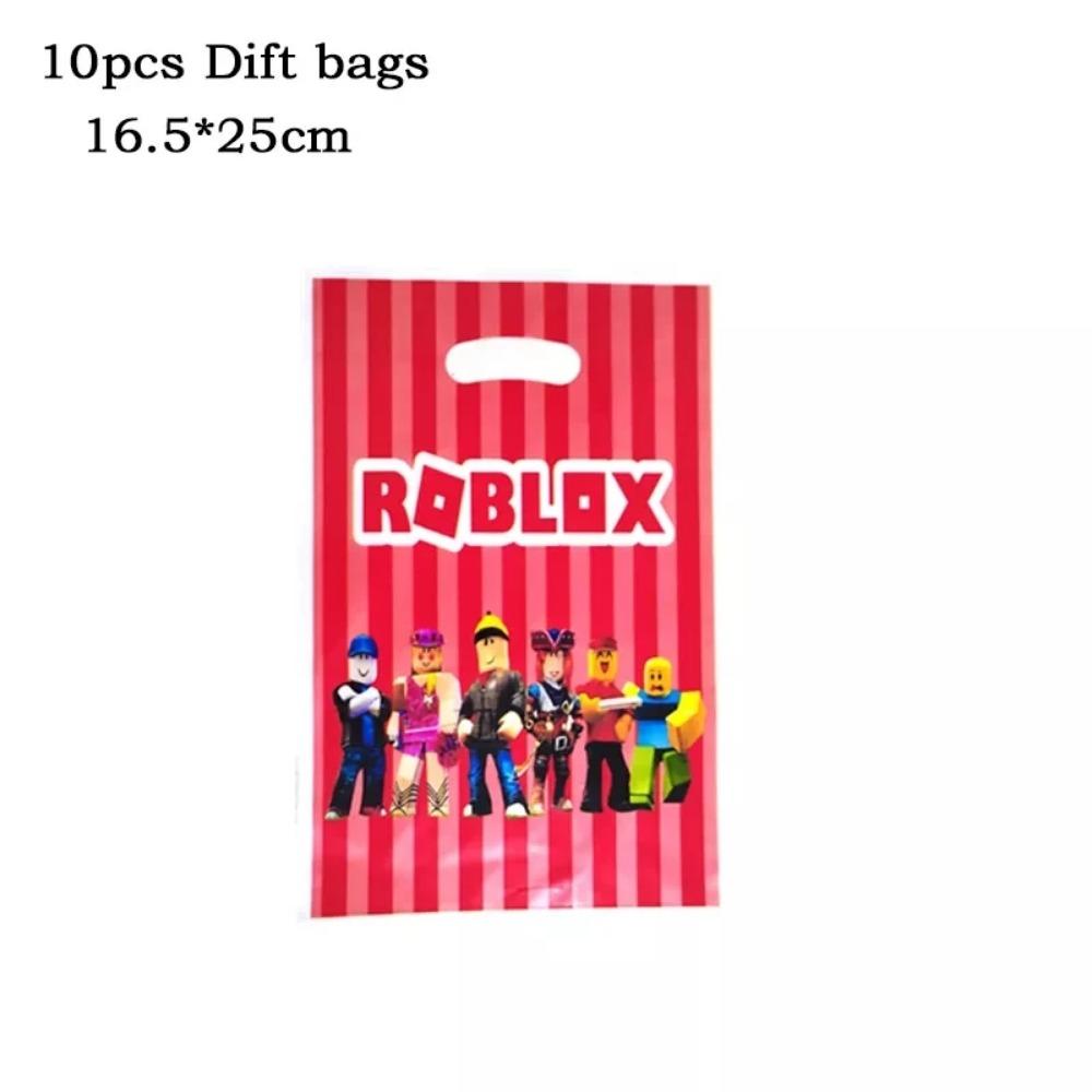 Hot Robot Roblox Dětská Narozeninová Párty Potřeby Sada Jednorázové Nádobí Roblox Papírové Talíře Kelímky Balónky Baby Shower Party Dekorace