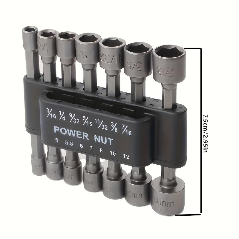 9Pcs14Pcs Hexagonal Handle Impact Non-Magnetic Socket Set Imperial Metric Internal Hexagonal Electric Wrench
