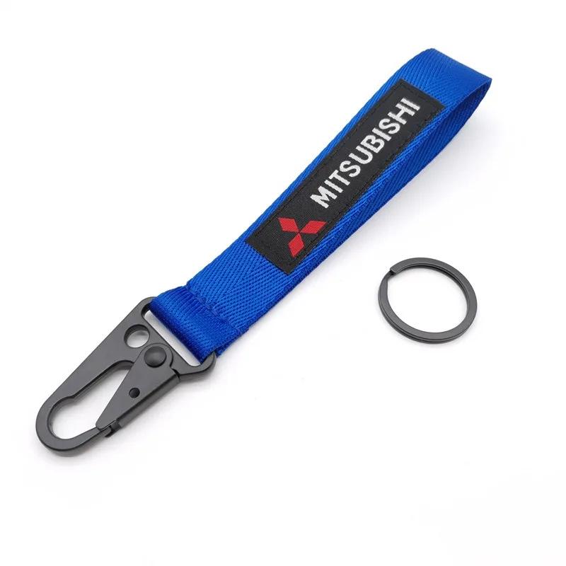 jbvr8 for Mitsubishi Car Keychain Lanyard Hanging Strap with Metal key Ring Lancer Asx Outlander PAJERO L200 Atuko Jinxuan ASX Yige