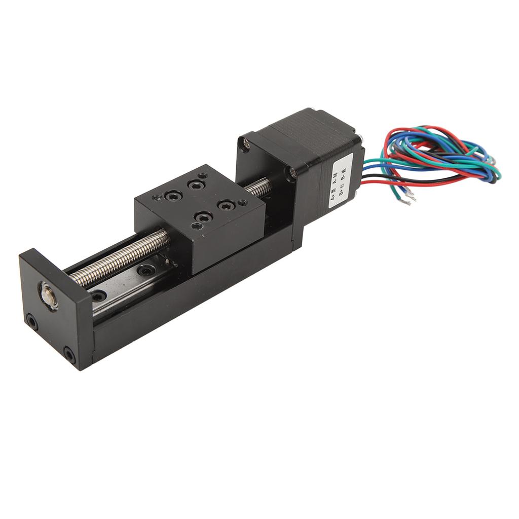 Linear Rail Slider Actuator, 50mm Ride Linear Stepper Motor Way Slide Table Screw