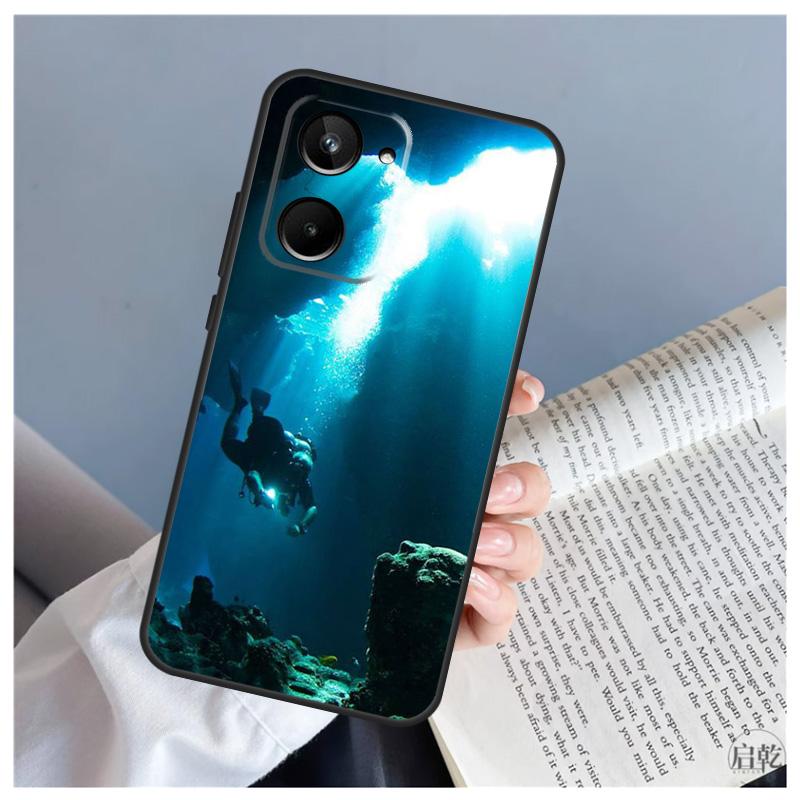 Scuba Diving For Realme GT7 Pro GT6 C67 C65 C63 C61 C55 C53 C51 C35 C71 C75 11 12 13 14 15 Pro Plus Case
