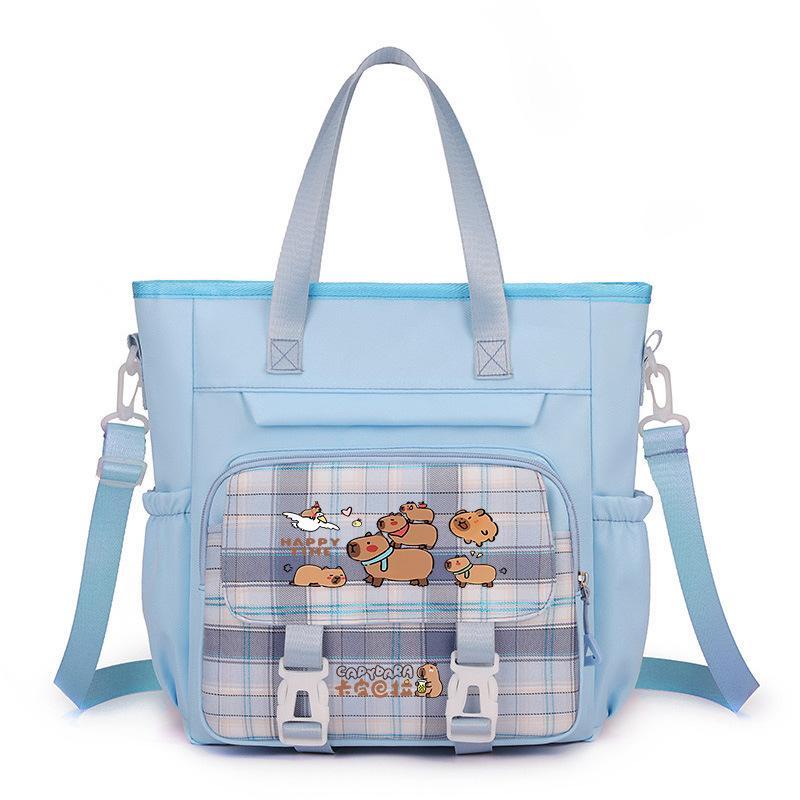 make-up class tote bag capybara large-capacity shoulder bag, primary school students, junior high school men's and women's high-value messenger bag