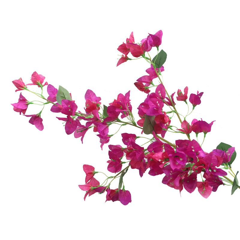 Artificial Bougainvillea Flower Tree Branch Faux Silk Flower for Wedding Party Home Floral Arrangement