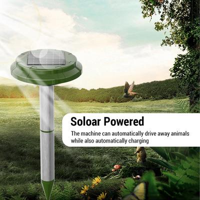 Waterproof 360 Degrees Mole Repellent Ultrasonic Solar Powered and Rechargeable Snake Repeller for Lawns