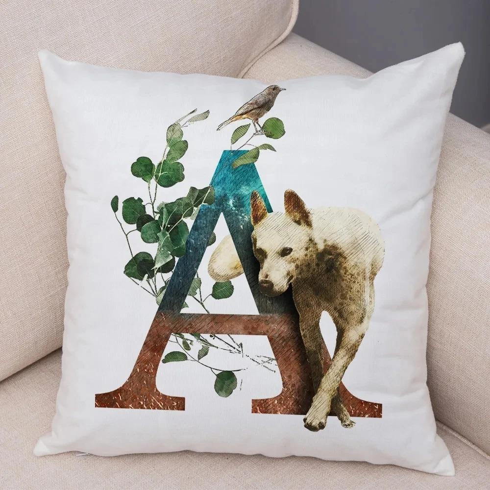 

Мультфильм Животное Письмо Декоративная Наволочка Украшения для Машины Офис Гостиная Диван Домашняя Наволочка 60x60cm