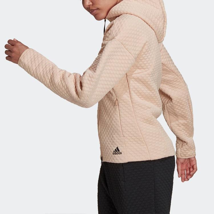 (WMNS) adidas Z.N.E. Sportswear Full Zip Hoodie Asia Sizing 'Pink' Women's H42063