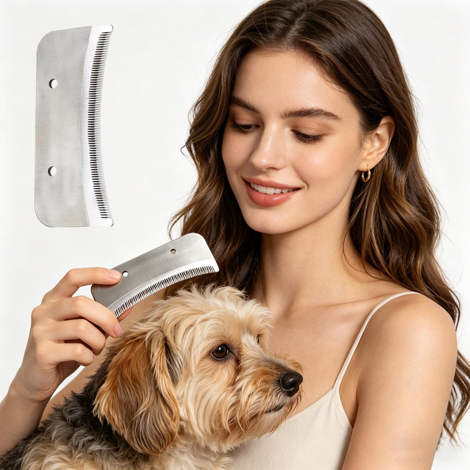 Pet, Dog Hair Comb , Knot Opening Comb , Hair Removal Comb One Size