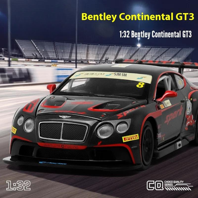 1/32 Scale Bentley CONTINENTAL GT3 Alloy Car Model with Retro Action, Kids Racing Toy, Perfect Gift for Auto Enthusiasts