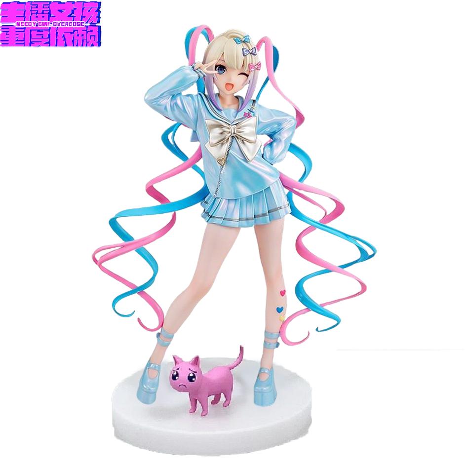 Original Needy Girl Overdose Anime Figure KAngel Action Figures Virtual Uploader PVC Collection 17CM Model Ornaments Toys