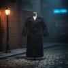1/6 Scale Trench Coat Waist Belt Black Figure Outerwear