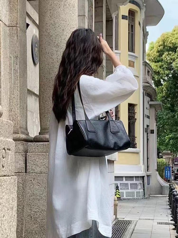 2024 Autumn/Winter Women s Retro Korean Underarm Baguette Handbag