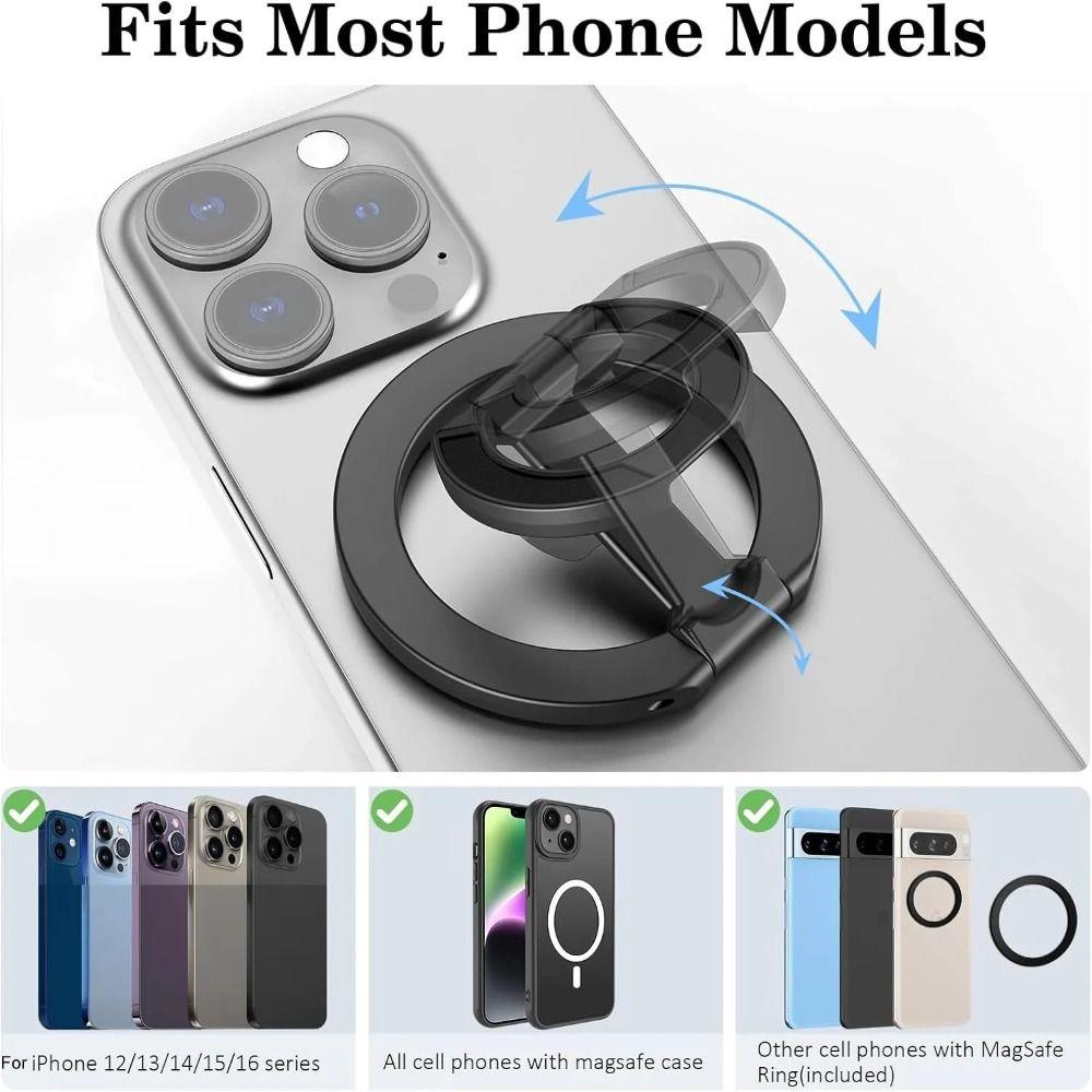 360° Rotation Magnetic Phone Stand Double-Sided Bracket Accessories for iPhone 16 15 14 13 Series