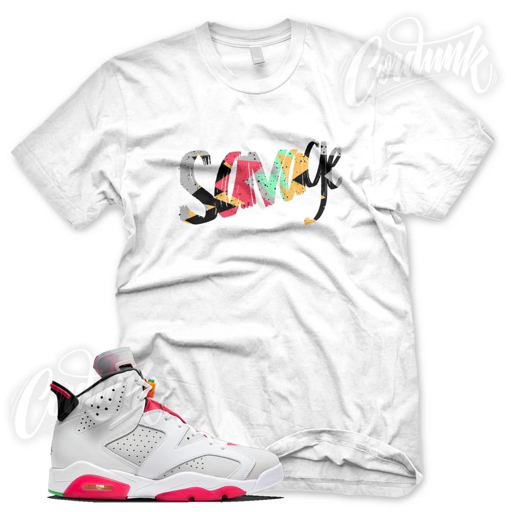 Новая футболка SAVAGE Sneaker для J1 6 HARE VI 2020 7 4XL